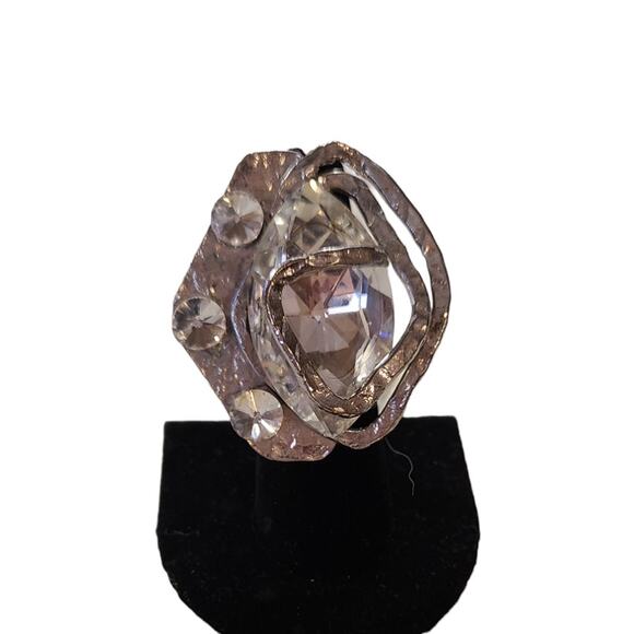 Abstract style Statement Ring, Adjustable - Picture 1 of 6